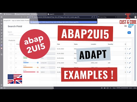 ABAP2UI5 Examples – Install from GitHub – Adapt for your own Applications [english]