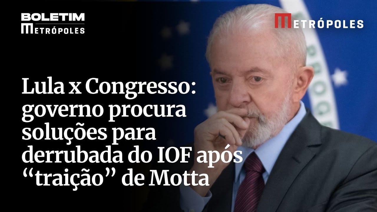 Lula x Congresso: sem base, governo procura soluções para derrubada do IOF após “traição” de Motta
