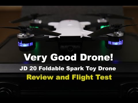 JD 20 - Foldable Spark Toy Drone - Flight Test and Review - UCm0rmRuPifODAiW8zSLXs2A