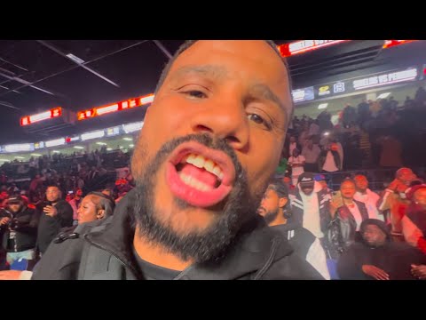 Andre Dirrell KEEPS IT 100 on Claressa Shields DROPPING & BEATING Danielle Perkins