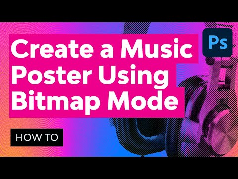 How to Create a Music Poster Using Bitmap Mode in Photoshop