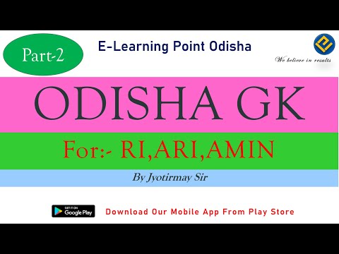 Odisha GK-Part-2 For RI,ARI,AMIN || By Jyotirmay Sir