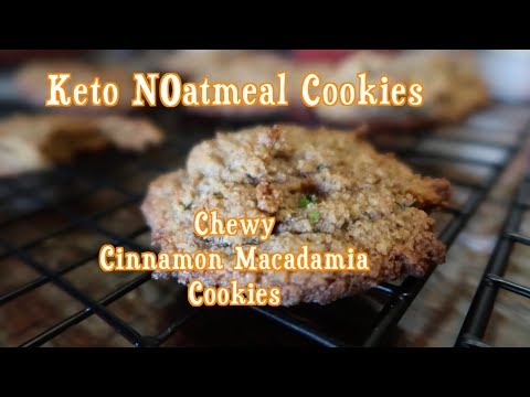 Chewy Keto Oatmeal Cookies | kid friendly | grain free | low carb | ketogenic recipe