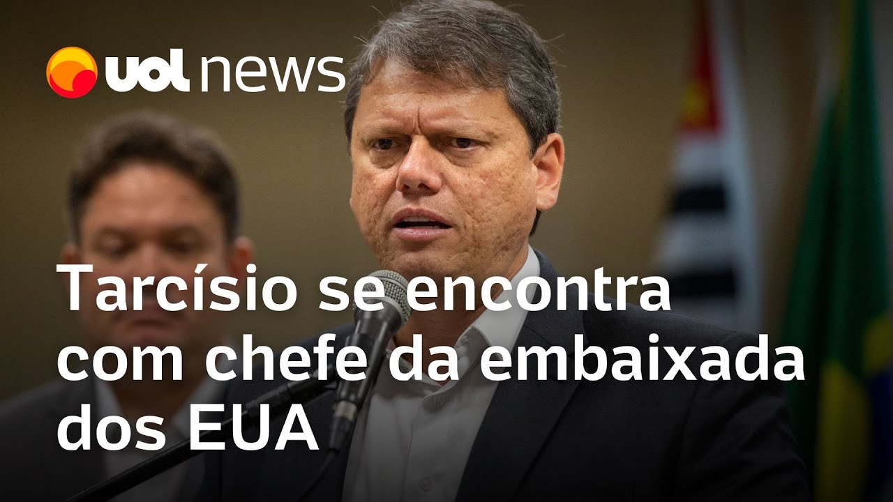 Tarcísio se encontra com chefe da embaixada dos EUA em meio a tarifaço de Trump