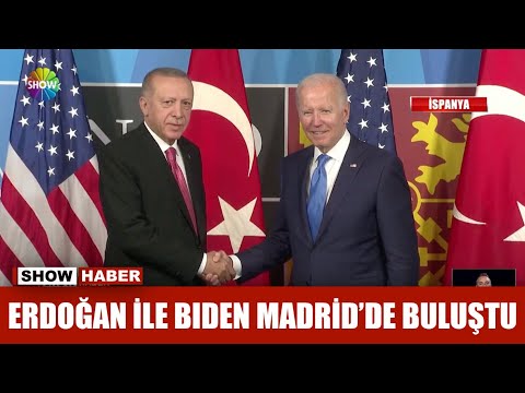 Erdoğan ile Biden Madrid'de buluştu 