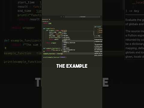 ✅ How to Create a Timer Using a Python Decorator.