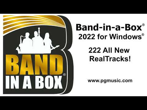 Band-in-a-Box® 2022 for Windows® - 222 New RealTracks Overview