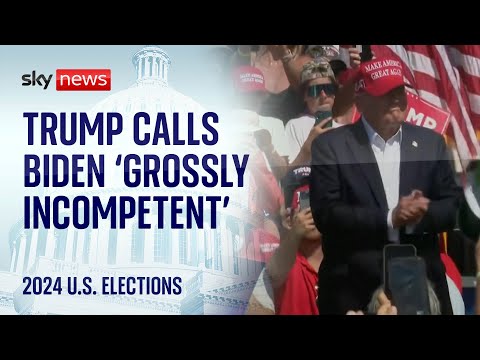 Donald Trump holds first campaign rally since 'disaster' for Biden in TV debate