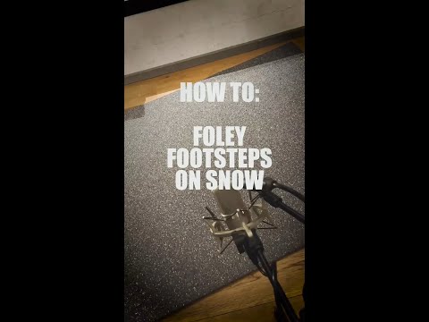 ❄️ How to Foley footsteps on snow 📷 Totem Warrior