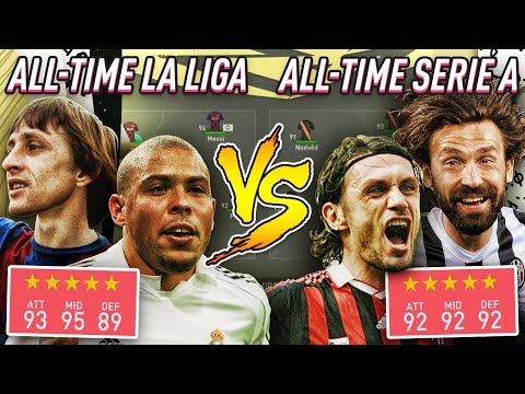 All Time La Liga Vs All Time Serie A - FIFA 20 Experiment