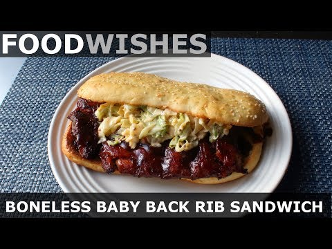 Boneless Baby Back Rib Sandwich (McRib® Copycat) - Food Wishes
