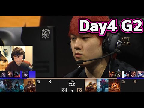 RGE vs TES | Day4 G2 | 世界大会2022 Group Stage 日本語実況解説