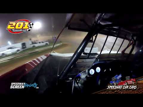 #11 Adam Stricker - Late Model - 201 Speedway 8-2-25 - In-Car Camera - dirt track racing video image