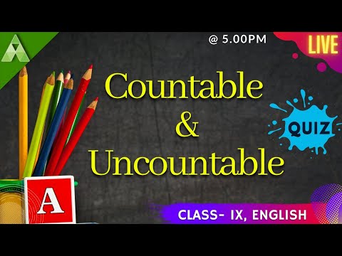 Quiz on Countable and Uncountable | English | Class-9 | Aveti Learning |