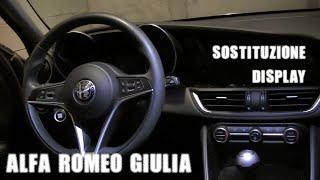 Sostituzione display infotainment Alfa Romeo GIULIA