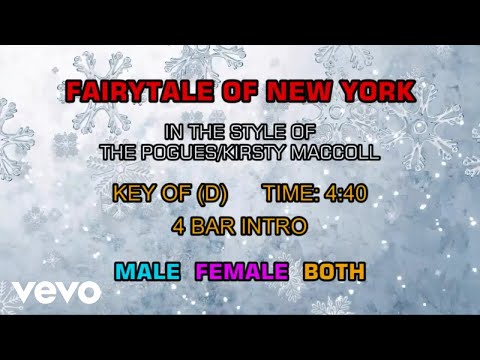 The Pogues ftg. Kristy Maccoll - Fairytale Of New York (Karaoke) - UCQHthJbbEt6osR39NsST13g