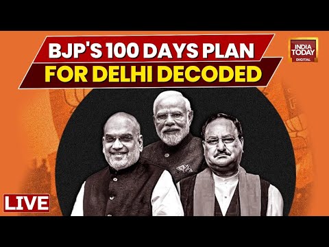 BJP's 100-day Roadmap For Delhi | BJP's Plan: Cleaning Of Drains, Central Schemes Implementation
