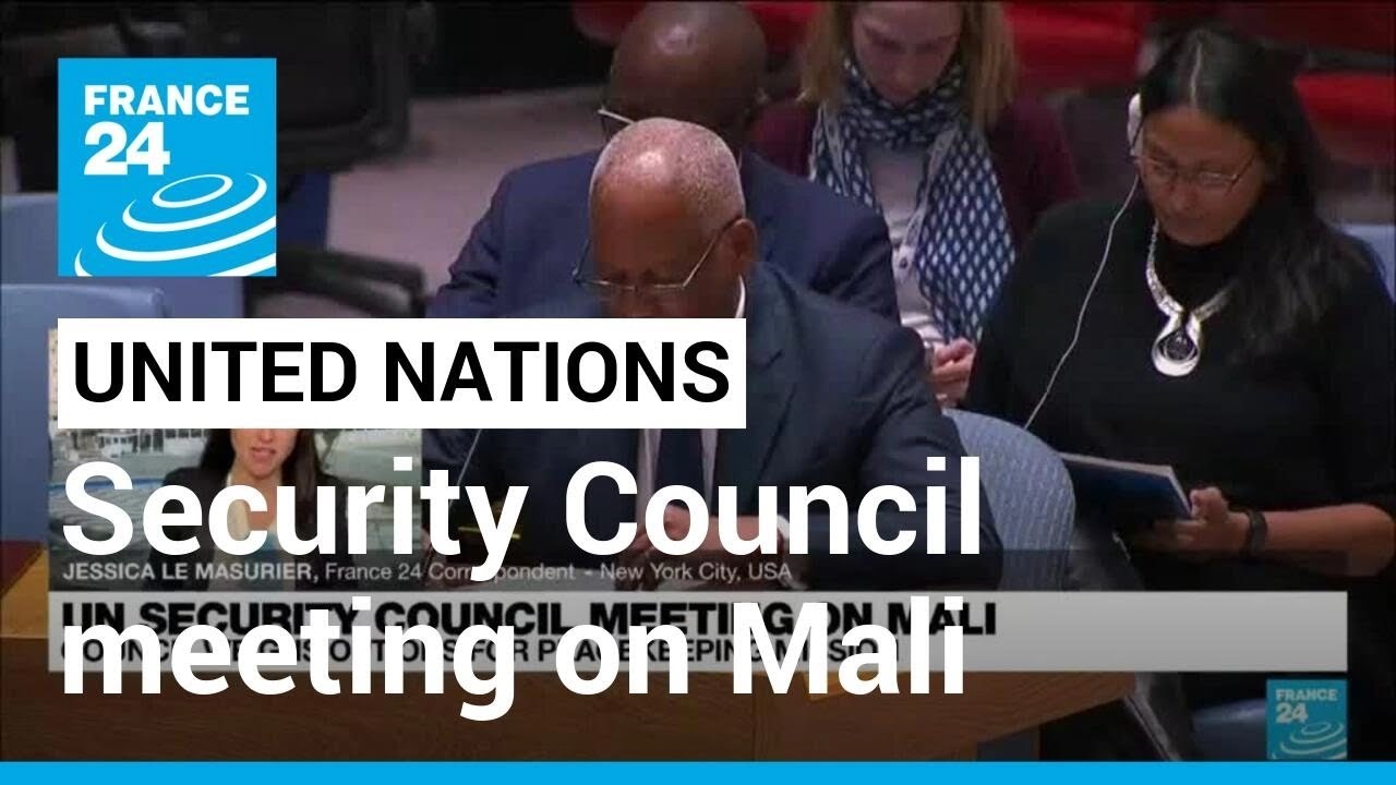 UN Security Council meeting to discuss ongoing peacekeeping mission in Mali • FRANCE 24 English