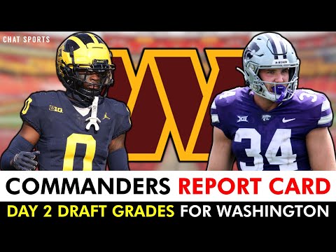 Washington Commanders Draft Grades For Rounds 2-3 Ft. Mike Sainristil ...