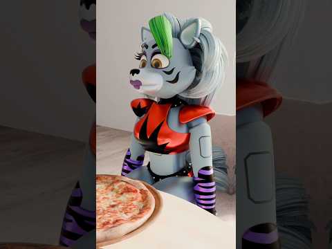 𝘙𝘰𝘹𝘺 𝘞𝘰𝘭𝘧 𝘦𝘢𝘵𝘴 𝘢 𝘱𝘪𝘦𝘤𝘦 𝘰𝘧 𝘱𝘪𝘻𝘻𝘢 🍕 (𝘔𝘰𝘯𝘦𝘺 𝘛𝘳𝘦𝘦𝘴) #shorts #fnaf #edit #pizza