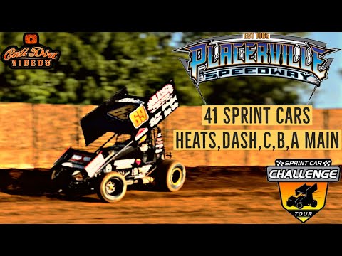 FULL SHOW (41) 360 Sprint Car Challenge Tour | Dave Bradway Jr Memorial | Placerville Speedway | - dirt track racing video image
