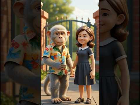 “Ek Bandar Ne Badli Chhoti Beti Ki Zindagi | Emotional 3D Animation Story | Heart Touching Video”