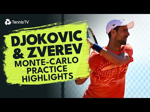 Novak Djokovic & Alexander Zverev Practice Highlights! | Monte-Carlo 2024