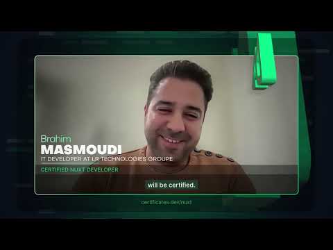 Why the Official Nuxt Certification Is Worth It: Brahim’s Experience