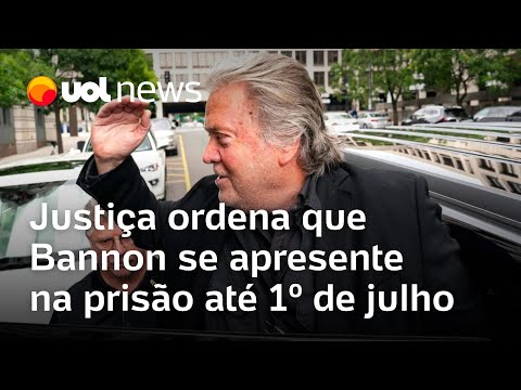 Justiça ordena que Steve Bannon, ex-assessor de Trump, comece a cumprir pena nos EUA