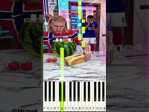 Haaland Hid Everything in Plain Sight 🍉👀 @Mtime4 - Piano Tutorial