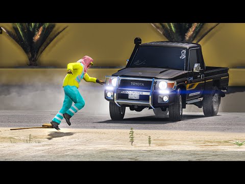 راعي الشاص المغرور يتمسخر على عامل النظافة الفقير بس ما توقع اللي سواه له الزبال!! : قرند GTA 5