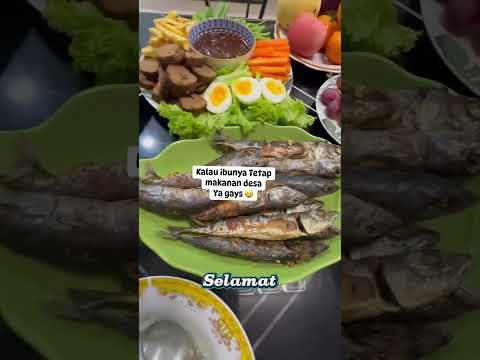 Mukbang di rumah makanan desa gak ketinggalan #bisniswoman #food#homemade#reals
