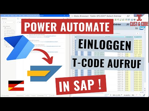 Mit Power Automate in SAP einloggen und Transaktion aufrufen [deutsch]