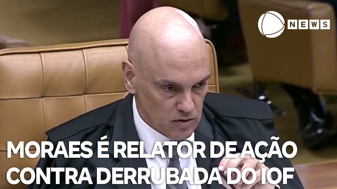 Moraes será o relator de ação no STF contra a derrubada do IOF pelo Congresso