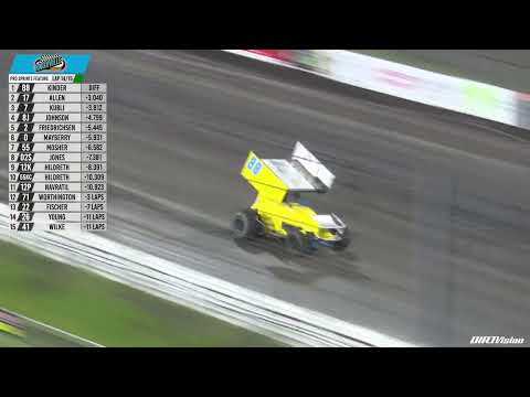 Knoxville Raceway Pro Sprint Highlights // May 18, 2024 - dirt track racing video image