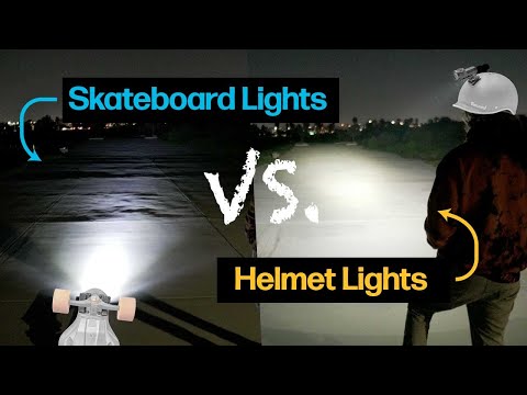 Skateboard Lights VS. Helmet Lights