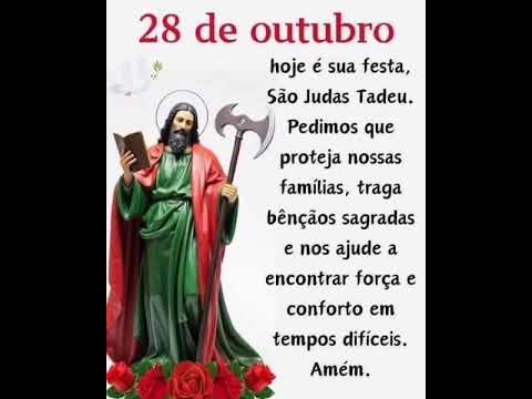 São judas tadeu oração - 28/10/2025 Dia de São judas Tadeu.