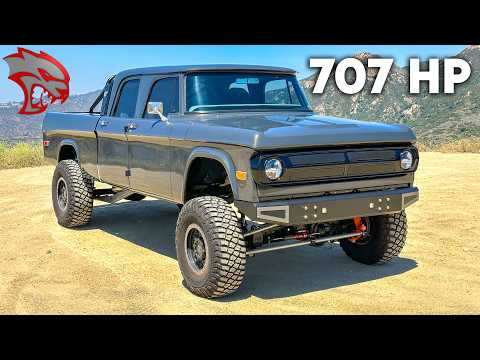 Unveiling the 707HP Hellcat-Powered 1971 Power Wagon: A Custom Marvel