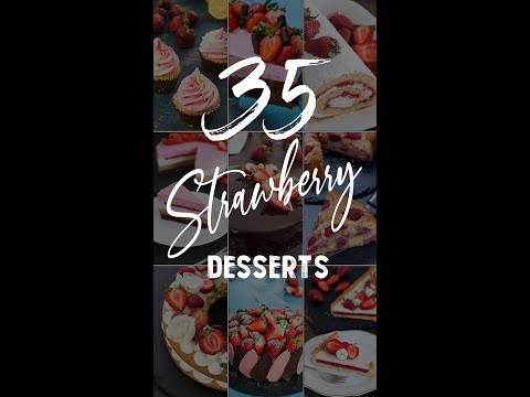 35 Strawberry Desserts #shorts