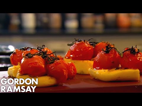 Gordon Ramsay's Grilled Polenta with Tomatoes and Goat's Curd - UCIEv3lZ_tNXHzL3ox-_uUGQ