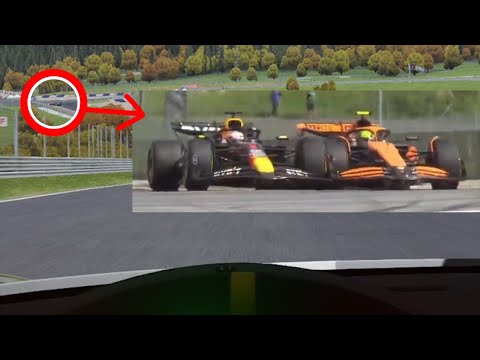 POV - You're Russell seeing Verstappen and Norris crash - Austria GT3 Assetto Corsa Multiplayer