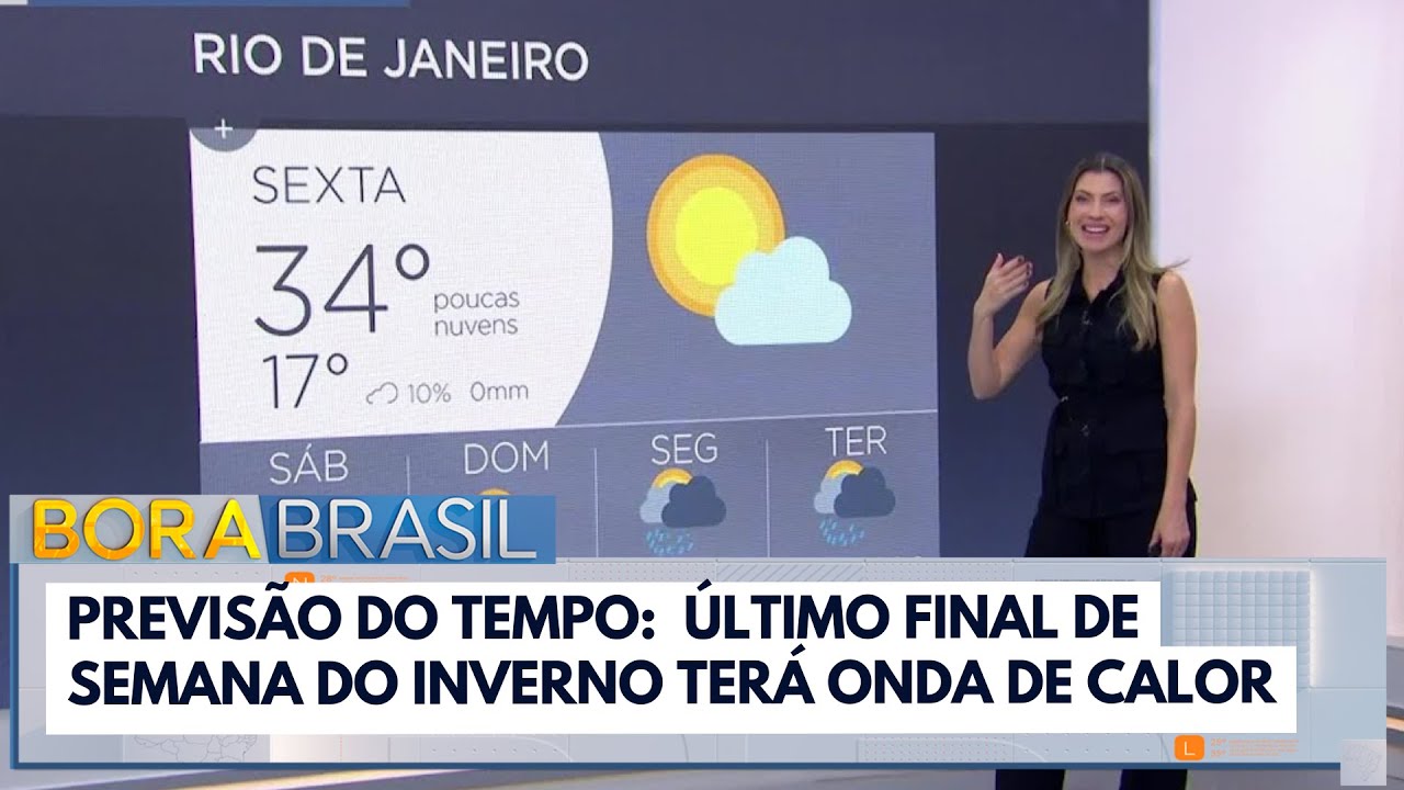 Previsão do tempo: último final de semana do inverno terá onda de calor