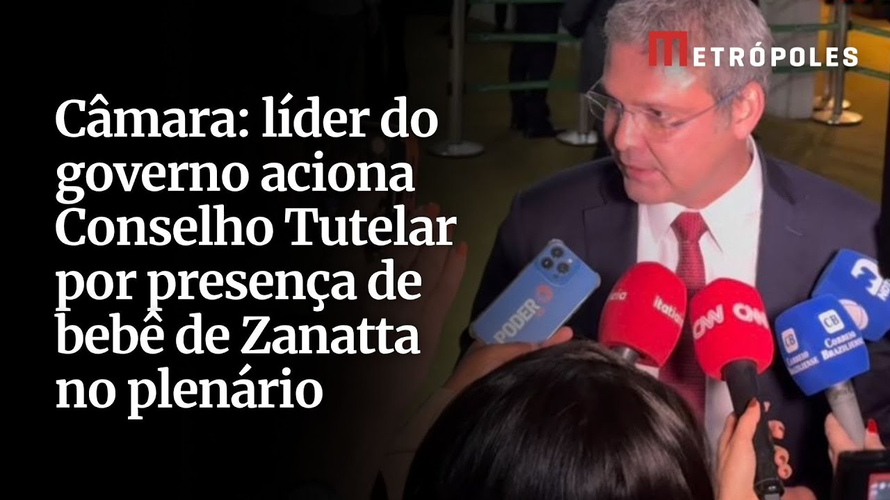 Câmara líder do governo aciona Conselho Tutelar por presença de bebê de Zanatta no plenário