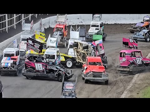 Paradise Valley Speedway  - Aotearoa Stockcar Ladies Crown 2024 - 20/1/24 - dirt track racing video image