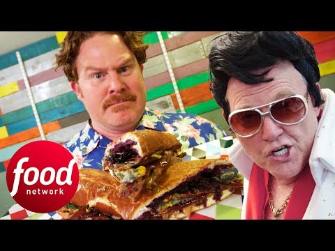 Casey Is The 1st Person Ever To Try To Beat The 3 LB Elvis Challenge | Man V Food