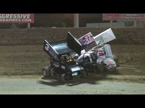 7.15.16 Lucas Oil POWRi Outlaw Micro Sprint League at Belle Clair Speedway - dirt track racing video image