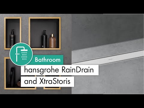 hansgrohe RainDrain and XtraStoris