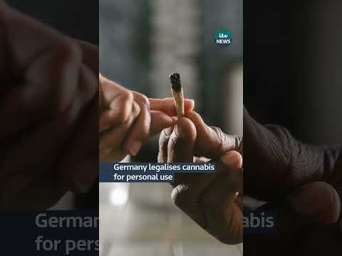 Germany legalises cannabis for personal use #itvnews #germany