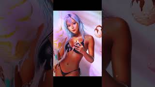 アイスクリームぶっかけ #vtuber #luma #picpic #総本舗中村家 #中村P子 #ai動画 #aiart