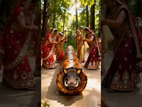 🔱 Kantara: The Wild Boar Rescue 🐗🔥😂 #animals #funny #shortsvideo